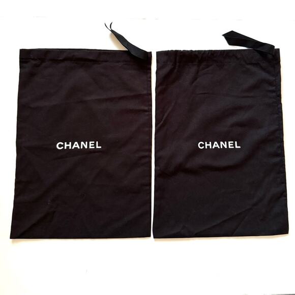 Chanel Dust Bags (2) Black - Picture 1 of 6